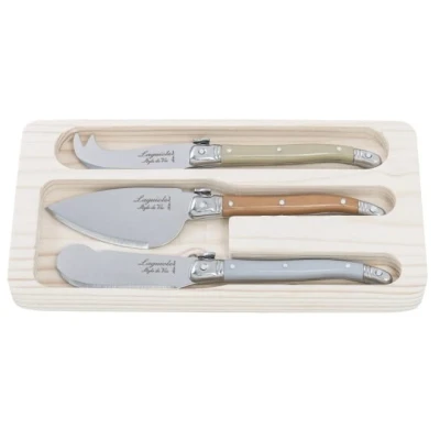 Afbeelding van Laguiole Style de Vie Kaasmessenset Treasure 3 Stuks