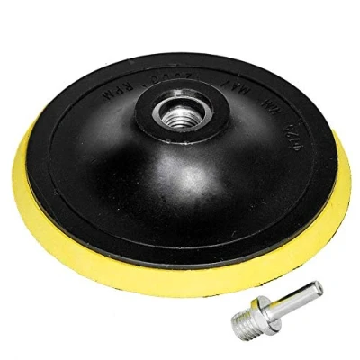 Afbeelding van OxoxO 5 Inch/125mm Hook and Loop Backing Pad, Orbital Sander Polijstmachine Schuurpad met M14 Boor Adapter
