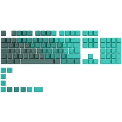 Afbeelding van Glorious Gaming 115x GPBT Keycaps Cherry profiel, super duurzaam PBT kunststof, opvallende esthetiek, superieur geluid, origineel lettertype, Engels UK lay out regenwoud