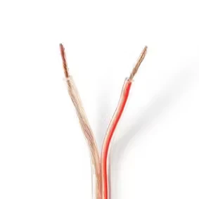 Afbeelding van Luidsprekerkabel op rol 15 meter (2.5 mm², 100% koper, Transparant)