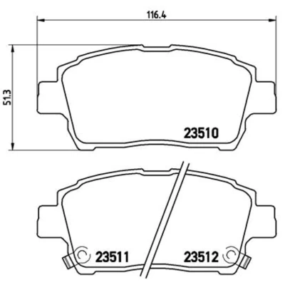 Afbeelding van Brembo Remblokset P 83 051