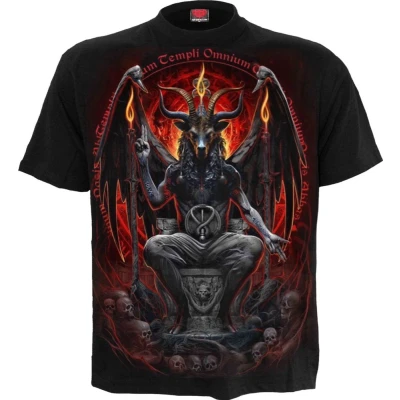 Afbeelding van Spiral Baphomet Heren T shirt L Zwart