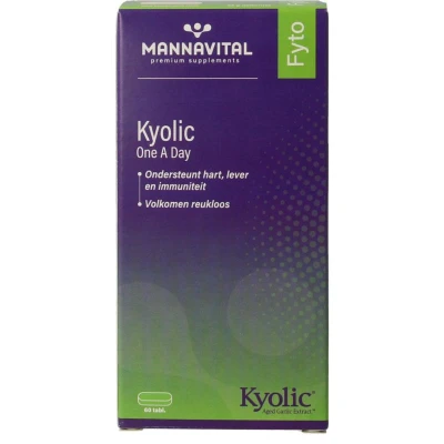 Afbeelding van Mannavital Kyolic One A Day, 60 tabletten