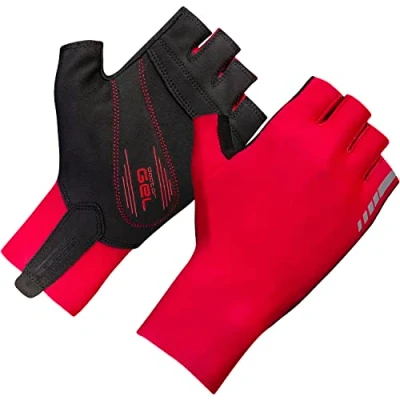 Afbeelding van GripGrab Aero TT RaceDay Aerodynamische Tijdrit Wielren Fietshandschoenen Korte Vinger Rood Unisex Maat M