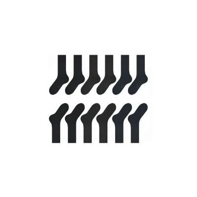 Afbeelding van Falke Happy 6PACK Everyday Casual Sokken, Heren, Maat: 43 46, Schwarz/dunkelblau/dunkelgrau