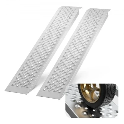 Afbeelding van VEVOR Aluminium hellingen, 800 lbs capaciteit 47&quot; x 8,5&quot; laadhellingen voor motorfiets, crossmotor, aanhangwagen, ATV, UTV, tuintractor en grasmaaier, 2 stuks