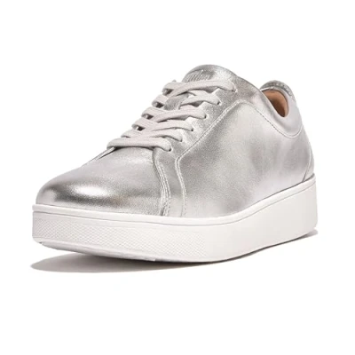 Afbeelding van Fitflop Rally Sneakers laag, Dames, Maat: 39, Silver Leer