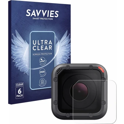 Afbeelding van Savvies Screenprotector voor GoPro Hero 5 Session Lens (Behuizing) Folie Beschermfolie transparant (6 Stuks)