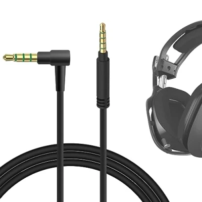 Afbeelding van Geekria QuickFit audiokabel compatibel met Astro A40 tr, A40, A30, A10, A10 Gen 2 Gaming Headsets kabel, 3,5 mm Aux vervangend stereosnoer (1,7 m)