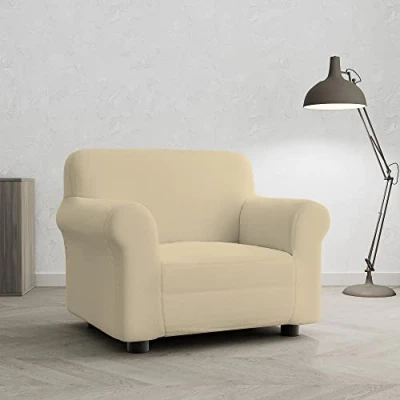 Afbeelding van Italian Bed Linen Bankovertrek, bi elastisch, voor 1 zits, crème