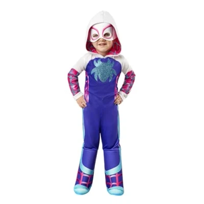 Afbeelding van Rubies Official Marvel Spidey and his Amazing Friends Ghost Spider Deluxe Peuterkostuum, leeftijd 3 4 jaar