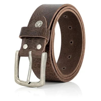 Afbeelding van LINDENMANN riem heren volledig lederen van buffelleer 40 mm breed jeans XL bruin, donkerbruin, Taillewijdte 95 cm Totale lengte 110 B 37.5 L