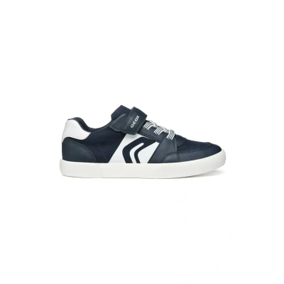 Afbeelding van Geox J GISLI Boy D schoenen, marineblauw/wit, maat 32, Navy Wit, 32 EU