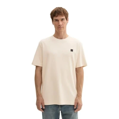 Afbeelding van TOM Tailor Tshirt basic, Heren, Maat: XL, Smooth light sand