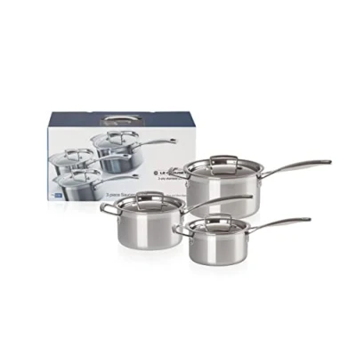 Afbeelding van Steelpannenset Le Creuset RVS (3 delig)