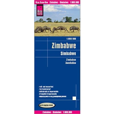Afbeelding van Reise Know How Landkarte Simbabwe 1 : 800.000: worldmappingproject