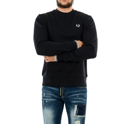 Afbeelding van Fred Perry sweater Heren donkerblauw effen