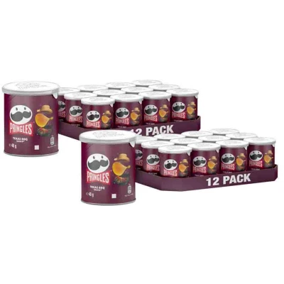 Afbeelding van 2x Pringles Chips Barbecue 12 x 40 gr