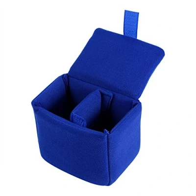 Afbeelding van Tbest Cameratasverdelers, DLSR cameratas inzetstuk gewatteerde schokbestendige opvouwbare camera inzet beschermende tas accessoire vervanging voor fotograferen zwart, rood, oranje, blauw (blauw), Blauw, Compact