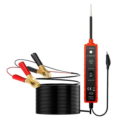 Afbeelding van ZKTOOL Automotive Elektrisch Systeem Tester 6 24V, Auto Circuit Tester, Power Probe, Kortsluiting Spanningstester, Polariteit Identificeren, Test Licht, Component Activering