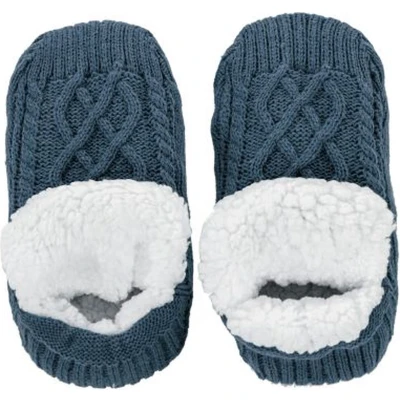Afbeelding van Tiseco Huissokken COSY 2 paar gebreid sherpa 39/42, blauw