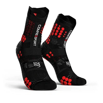 Afbeelding van Compressport Loopsokken &quot;Pro Racing Socks V3 Trail&quot; Trailrunning Anti blaren Optimale ondersteuning, eersteklas comfort en vochtregulatie hardlopen, triatlon multi activiteit