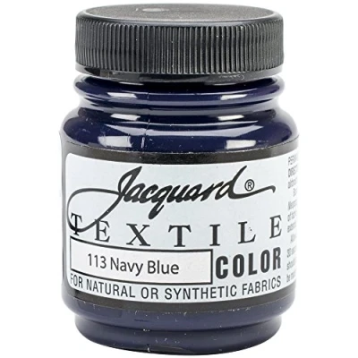 Afbeelding van Jacquard Producten Marineblauw Textiel Kleur Verf, Acryl, Multicolor, 70 ml (Pack van 1)