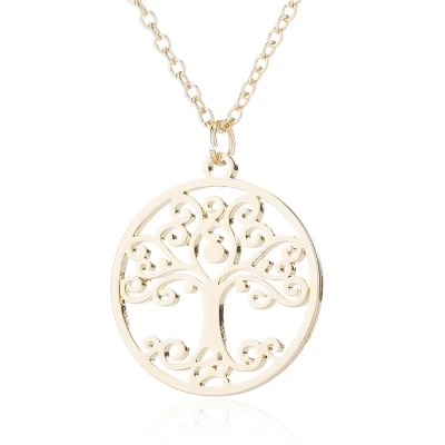Afbeelding van Joboly Levensboom Ketting Tree of Life Dames Goudkleurig 45 cm