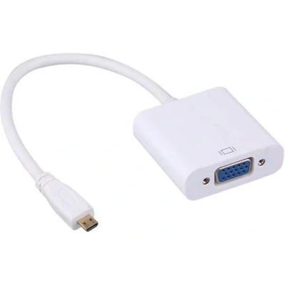 Afbeelding van Micro HDMI naar VGA + 3,5mm Jack &amp; USB adapter / wit 0,15 meter