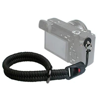 Afbeelding van VKO Quick Release Camera Polsband, Paracord Riem voor DSLR SLR Spiegelloze Camera&#039;s Hand Strap Zwart