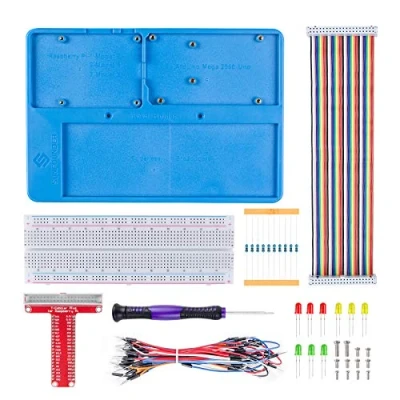 Afbeelding van SUNFOUNDER RAB Houder Breadboard Kit met 830 Punten soldeerloze Circuit Board Raspberry Pi compatibel Arduino R3, Mega &amp; 3B+, 3 Model B, 2 B en 1 B+
