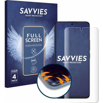 Afbeelding van Savvies Screenprotector voor Xiaomi Redmi Note 13 Pro 5G Folie Beschermfolie transparant volledig dekking (4 Stuks)