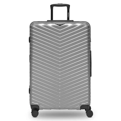 Afbeelding van Redolz Essentials 18 4 wielen Trolley 76 cm met uitbreidingsplooi Harde bagage TSA slot Metallic Silver Shiny