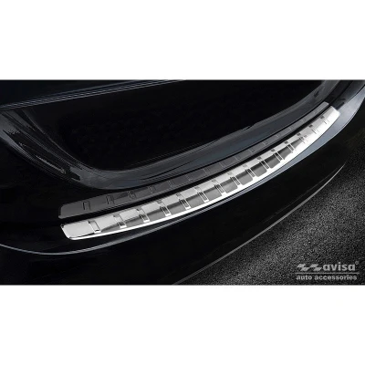 Afbeelding van Avisa RVS Achterbumperprotector passend voor Mercedes C Klasse W205 Sedan 2014 2019 &amp; 2021 &#039;Ribs&#039;
