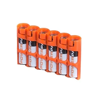 Afbeelding van PowerPax 6 AAA Batterij Caddy Oranje