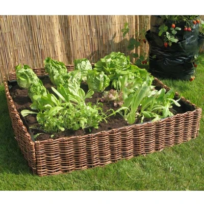 Afbeelding van Intergard Moestuinbak plantenbak wilgen 100x100x20cm