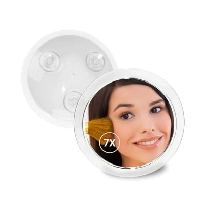 Afbeelding van Spiegel Mark Fantasy Model Mirror met zuigglazen acryl zilveren ring, verhoogde tijden,