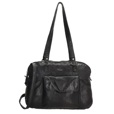 Afbeelding van Hide &amp; Stitches Paint Rock Shopper Voorvak Zwart