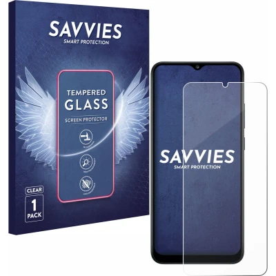 Afbeelding van Savvies Glas Screenprotector voor Samsung Galaxy A02s Gehard Beschermglas 9H