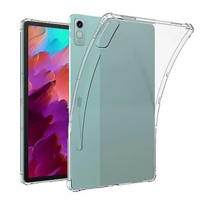 Afbeelding van GIOPUEY Transparant hoesje voor Lenovo Tab P12 12.7 2023 Zachte TPU achterkant, dun met airbagbescherming, lichtgewicht, compatibel