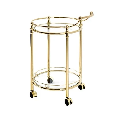 Afbeelding van HAKU Möbel Serveerwagen, metaal, verchroomd, B 59 x D 49 H 79 cm