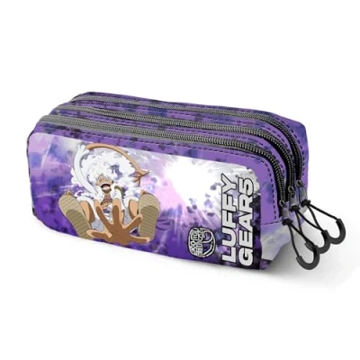 Afbeelding van One Piece Luffy Gear 5 FAN Trick etui 2.2, lila, 23 x 11 cm, Lila Piece, Eén maat, 2.2
