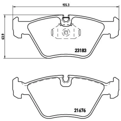 Afbeelding van Brembo Remblokset P 06 043
