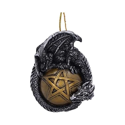 Afbeelding van Nemesis Now Caspar Feestelijke Hangende Draak Ornament, Goud, 8.89cm