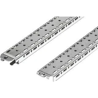 Afbeelding van Rittal vx montagerail 18x39 mm voor kastbreedte diepte 800 plaatstaal verzinkt 8617730