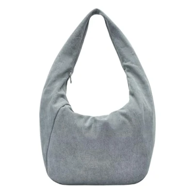 Afbeelding van LIEBESKIND BERLIN Schoudertas Farrah Denim Hobo Bag Blue Blauwgrijs