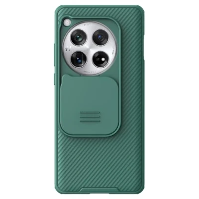 Afbeelding van Nillkin CamShield Hoesje Geschikt voor OnePlus 12 Back Cover met Camera Slider Extra Bescherming Groen