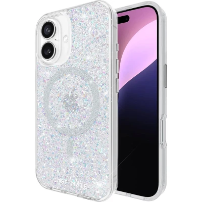 Afbeelding van Case Mate Twinkle Disco geschikt voor iPhone 16 Compatible met MagSafe Glinsterend Telefoonhoesje 3 meter valbescherming