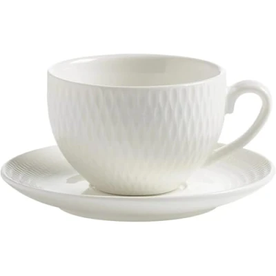 Afbeelding van Maxwell and Williams Diamonds Round Espresso Kop en Schotel