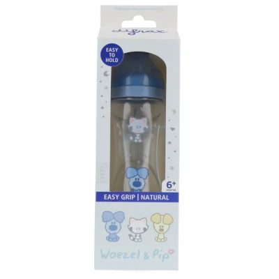 Afbeelding van Difrax Handgreep Babyfles Woezel &amp; Pip 240ml